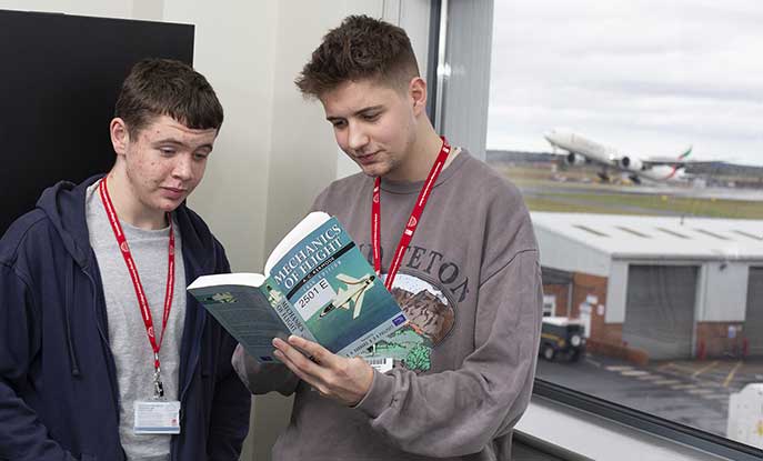 FE Aviation Students In Academy Classroom