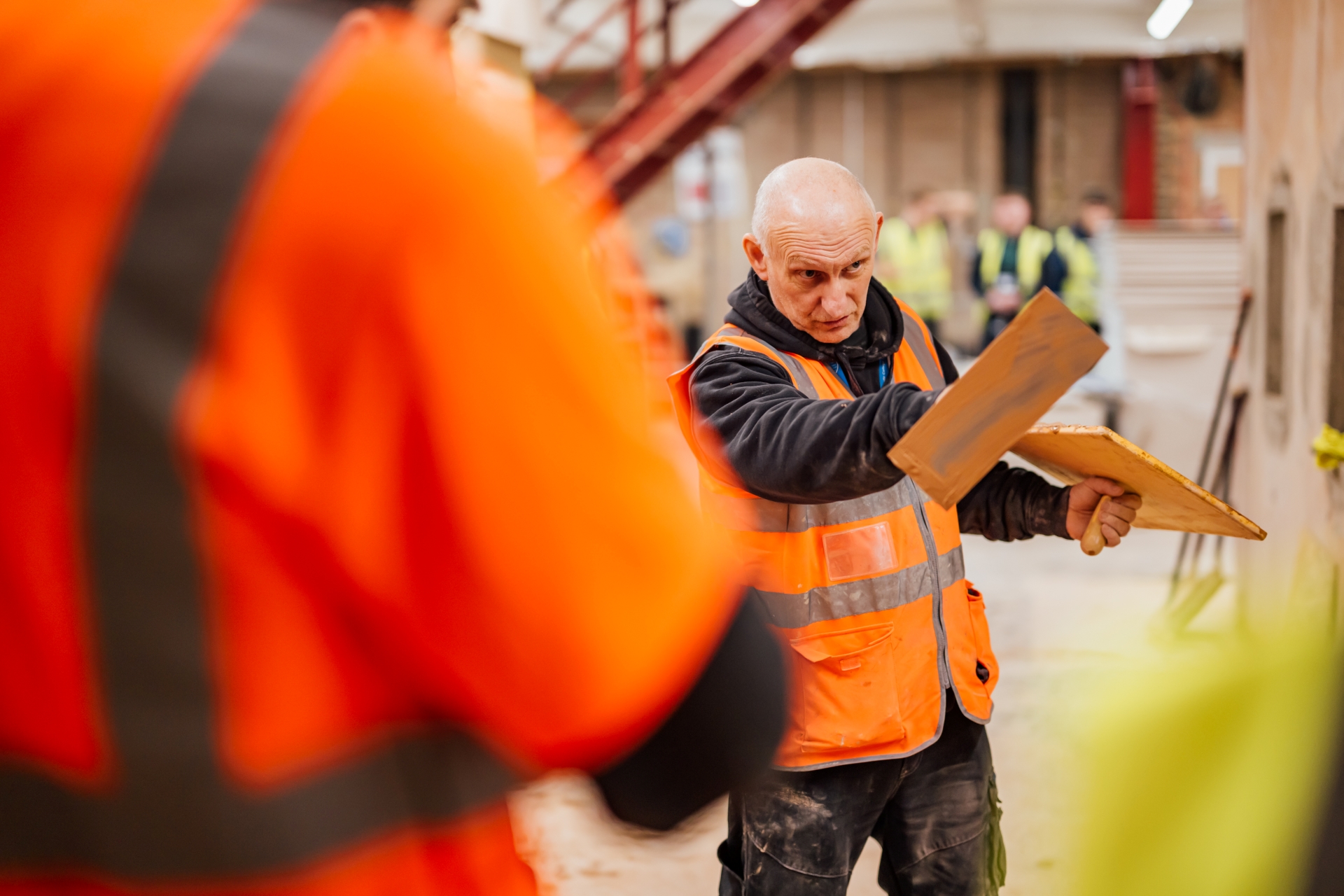 Newcastle College Construction Plastering Teacher Shot